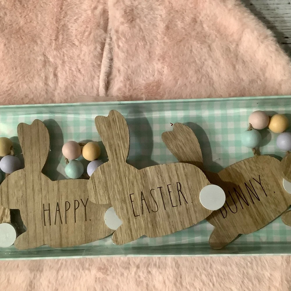 Rae Dunn Wood 45” Easter Bunny Garland